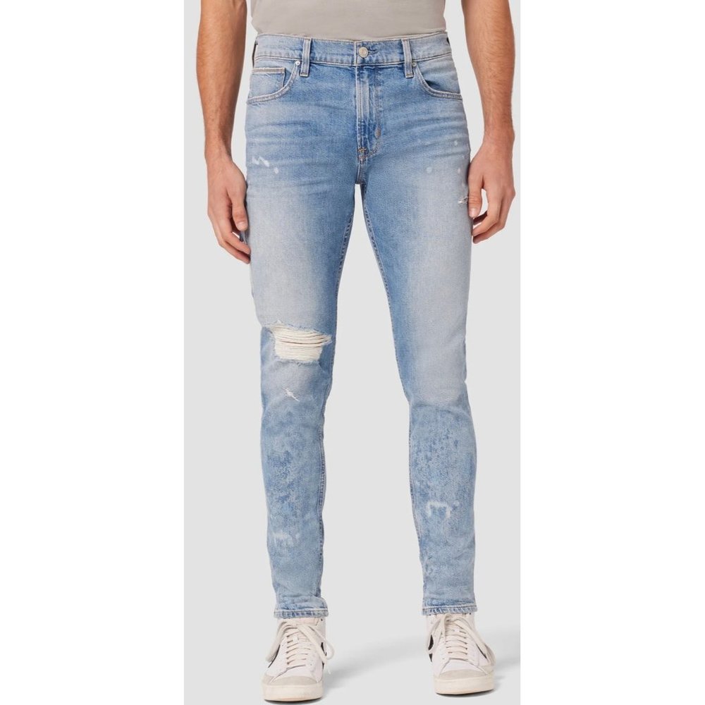 Hudson Zach side up skinny jean Distressed mens size 33x32